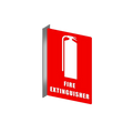 EXTINGUISHER LOCATION - PLASTIC RIGHT ANGLE SIGN